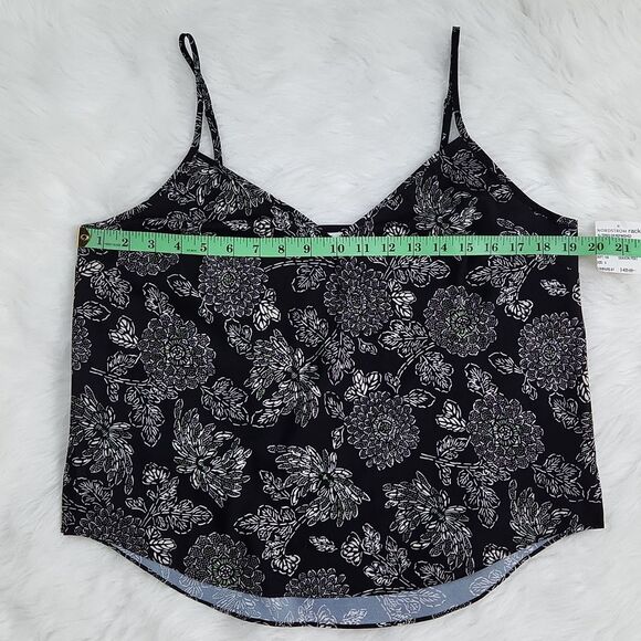 Veronica Beard -203 Floral Pure Silk Tank Cami Top Adjustable Spaghetti Straps 8 - Picture 6 of 7